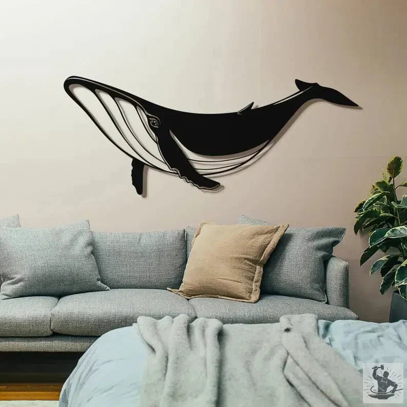 Whale Metal Wall Decor