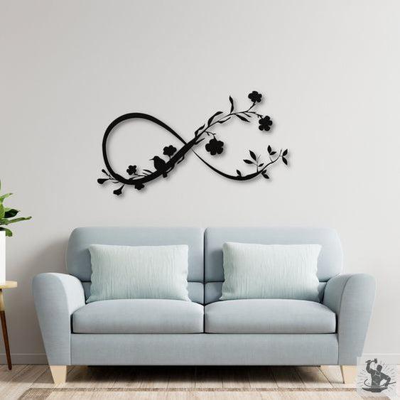 Rose Metal Wall Decor