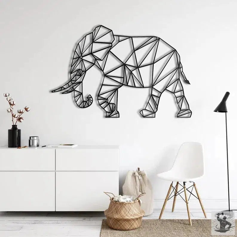 Elephant Metal Wall Decor