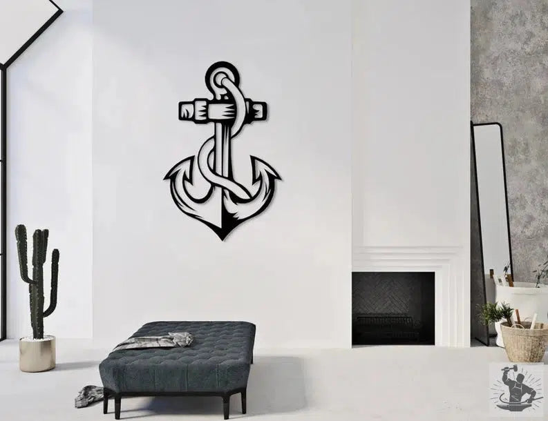 Marine Anchor Metal Wall Decoration