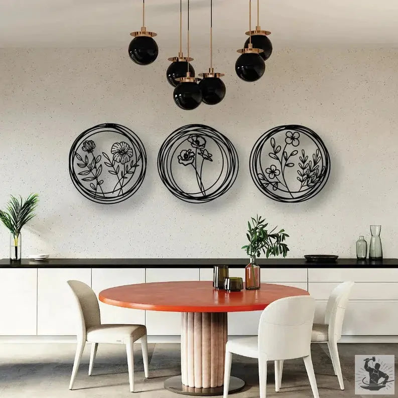 Nature Industrial Metal Wall Decor