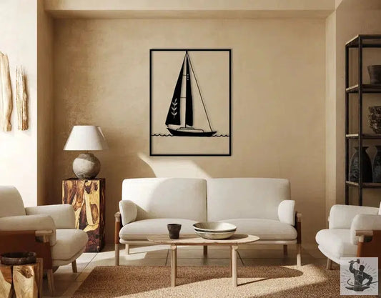 Sailboat Metal Wall Decoration